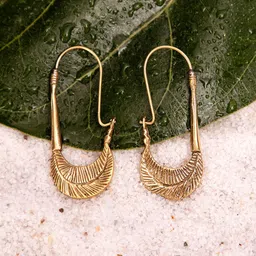Studio One Love Gold-Plated Contemporary Hoop Earrings-image-18