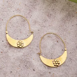 Studio One Love Gold-Plated Contemporary Hoop Earrings-image-78