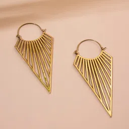 Studio One Love Gold-Plated Contemporary Hoop Earrings-image-15