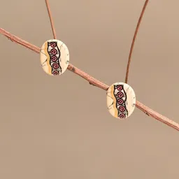 AAKRITI ART CREATIONS Brass-Plated Contemporary Studs Earrings-image-30
