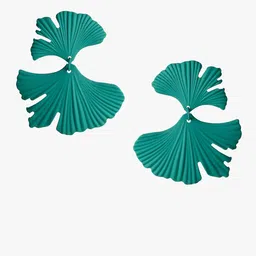 Kazo Green Contemporary Stud Earrings-42
