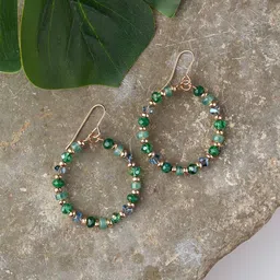Accessorize London Women Beaded Hoop Earrings-45