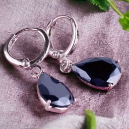 fabula Cubic Zirconia Teardrop Shaped Drop Earrings-image-64
