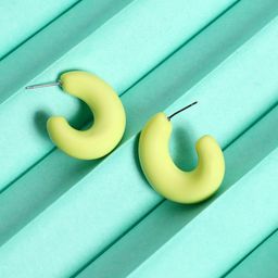 SOHI Contemporary Half Hoop Earrings-48