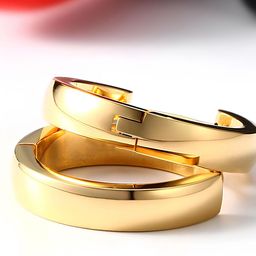 KARISHMA KREATIONS Gold-Plated Half Hoop Earrings-image-59