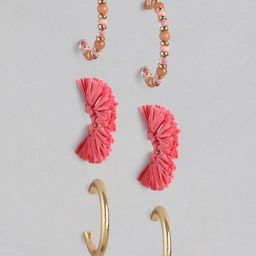 Forever New Eloise Weave Gold-Plated Classic Half Hoop Earrings-39