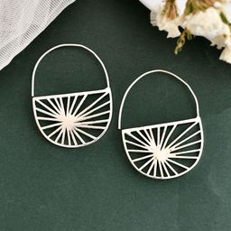 Silvermerc Designs Silver Plated Classic Hoop Earrings-24