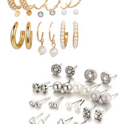 Vembley Gold-Plated Set Of 21 Earrings-image-2