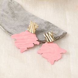 SOHI Gold-Plated Contemporary Drop Earrings-48