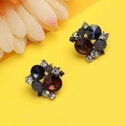 Sangria Silver Plated Studs Earrings-image-31