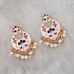 Yellow Chimes Gold Plated Chandbalis Earrings-30