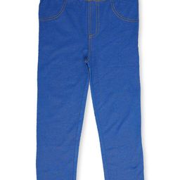 earth conscious Girls Blue Solid Jeggings-image-105