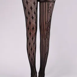 Krelin Self Design Sheer Stretchable Stockings-image-47