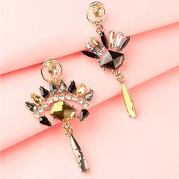 DressBerry Gold-Toned Gold-Plated Contemporary Drop Earrings-image-56