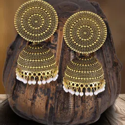 DIVASTRI Circular Jhumkas Earrings-image-69