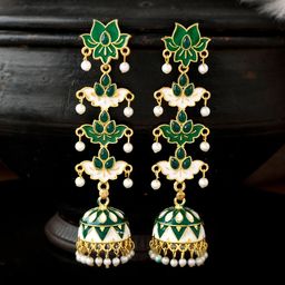 Silvermerc Designs Gold-Plated Circular Jhumkas-60