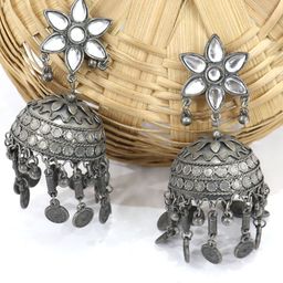 Krelin Heart Shaped Jhumkas Earrings-image-70