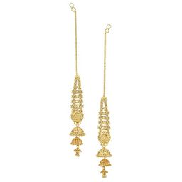 Vighnaharta Floral Jhumkas Earrings-image-17