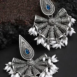 KARATCART Contemporary Jhumkas Earrings-16