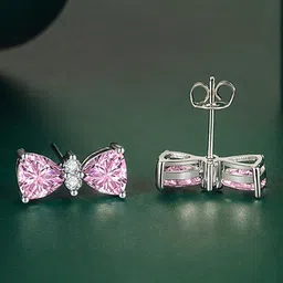 Designs & You Silver-Plated Contemporary Studs Earrings-58
