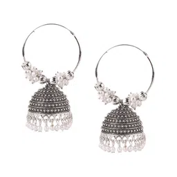 Keviv Gold-Plated Kundan Classic Jhumkas-image-97