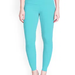 LYRA Women Sea Green Solid Ankle-Length Leggings-image-42