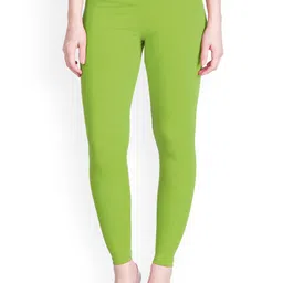LYRA Women Green Solid Ankle-Length Leggings-picture-20