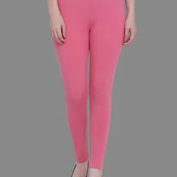 SPIFFY Women Pink Solid Ankle-Length Leggings-image-15