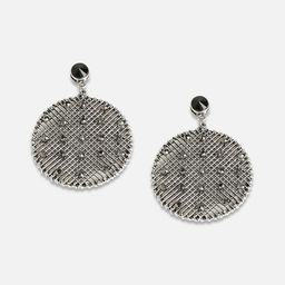 SOHI Silver-Plated Drop Earrings-12