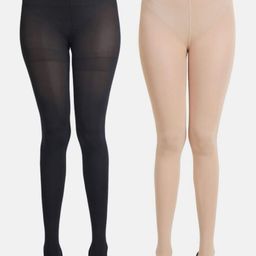 BAESD Pack Of 2 Semi-Sheer Pantyhose Stockings-picture-1