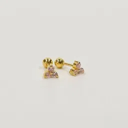Anushka Jain Jewellery Gold Plated Cubic Zirconia 925 Sterling Silver Studs-23