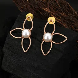 Adwitiya Collection Gold-Plated Classic Studs Earrings-image-47