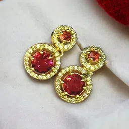 AKLINA Diamond Shaped Studs Earrings-image-46