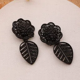 Jazz and Sizzle Floral Drop Earrings-image-24