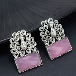 PRIVIU Peacock Shaped Studs Earrings-image-32