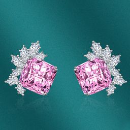 Designs & You Silver Plated Square Studs Earrings-26