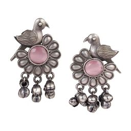 EL REGALO Oxidised Contemporary Drop Earrings-26