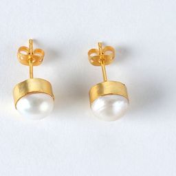 TOTAPARI Gold Toned Contemporary Studs Earrings-54