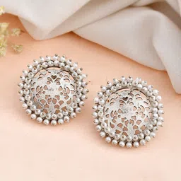 DASTOOR Ethnic Circular Studs Earrings-39