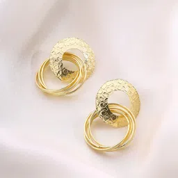 Priyaasi Gold-Plated Contemporary Drop Earrings-14
