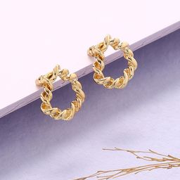 justpeachy Gold-Toned Contemporary Stud Earrings-38