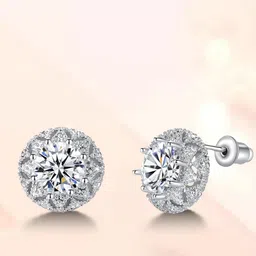 MYKI Silver-Plated Contemporary Studs Earrings-52