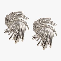 Kazo Silver-Plated Contemporary Rhinestone Studs Earrings-image-88