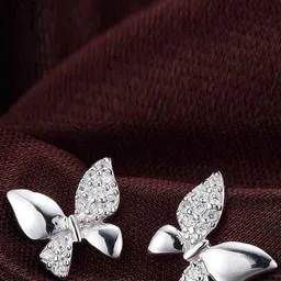 MYKI Silver-Plated Contemporary Studs Earrings-51