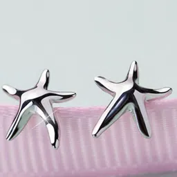MYKI Silver-Plated Contemporary Studs Earrings-98