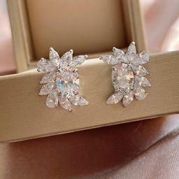 Designs & You Silver-Plated Contemporary Studs Earrings-42