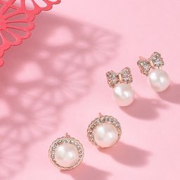 Zaveri Pearls Gold-Toned Contemporary Studs Earrings-92