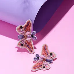AMI Butterfly Shaped Studs Earrings-14