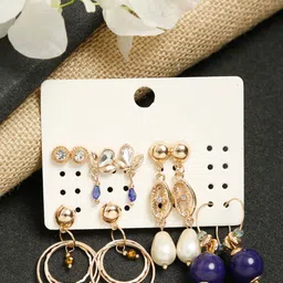 Madame Assorted Contemporary Studs Earrings-25