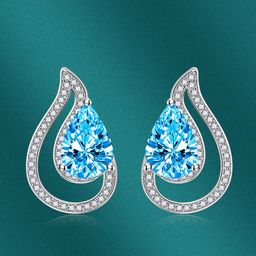 Designs & You Silver-Plated Teardrop Shaped Studs Earrings-19